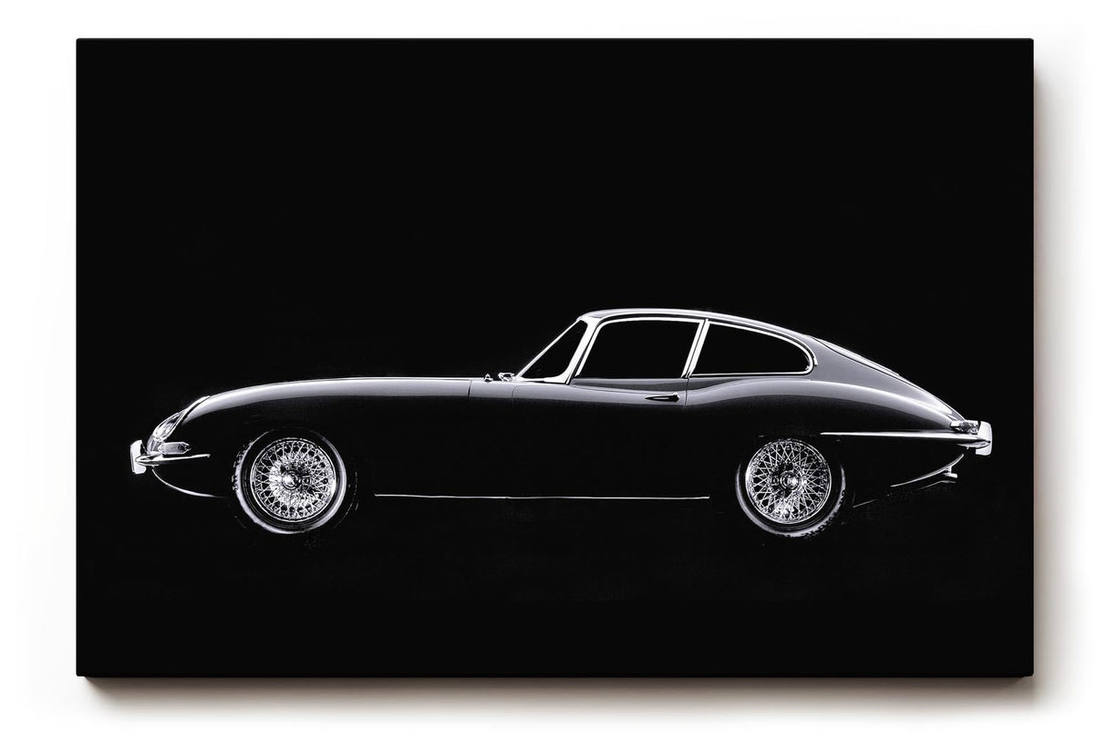 Sinus Art Wandbild 120x80cm Stilvolles Seitenprofil eines Oldtimers im Studio-Look – minimalistisch und ausdrucksstark gehalten