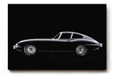 Sinus Art Wandbild 120x80cm Stilvolles Seitenprofil eines Oldtimers im Studio-Look – minimalistisch und ausdrucksstark gehalten