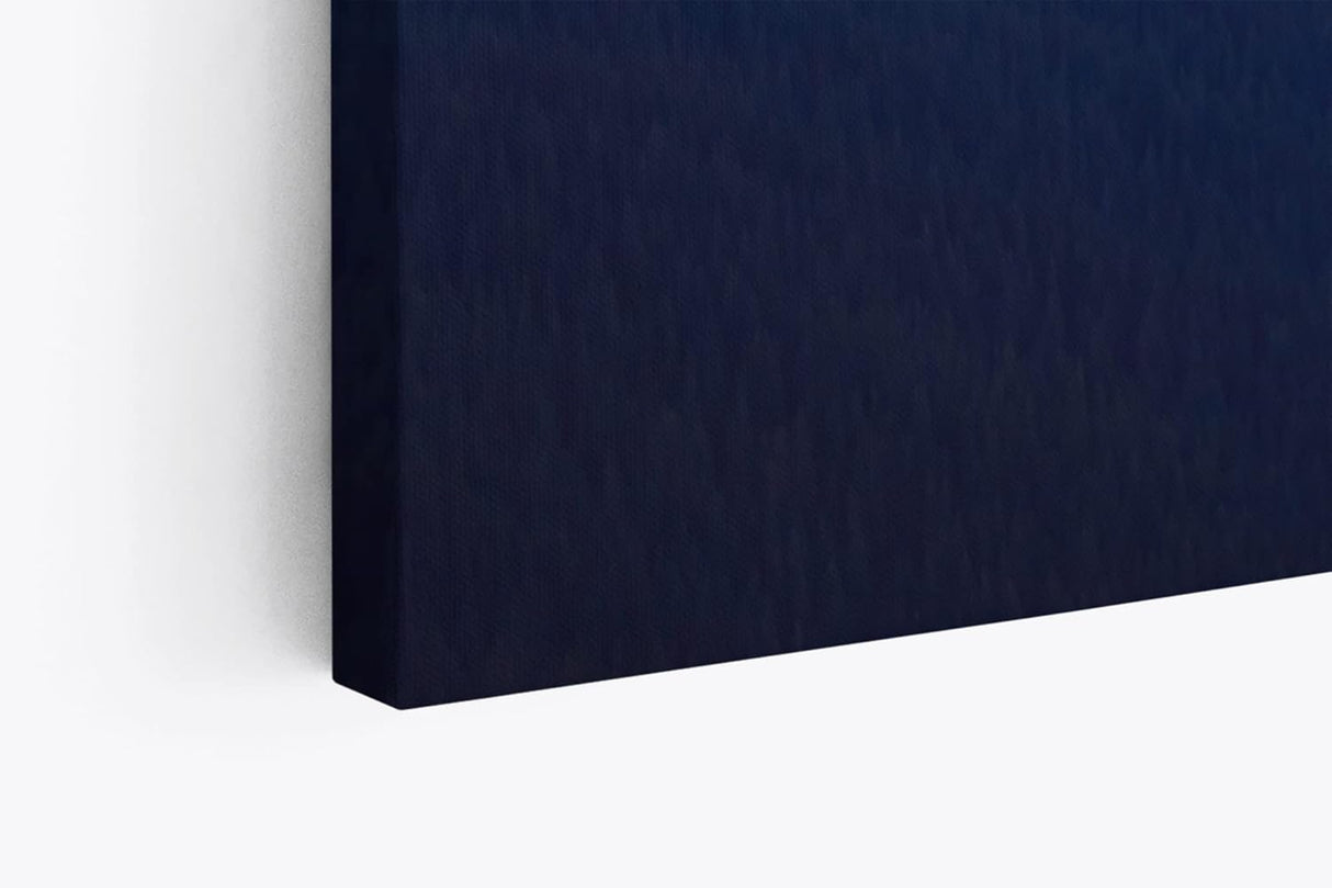 Wandbild 120x80cm Berge Berglandschaft Sonnenaufgang Blaue Stunde Nebel