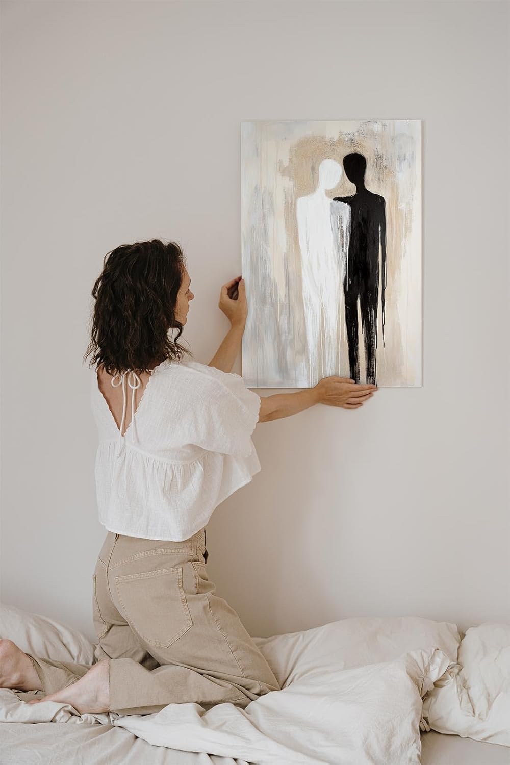 Paul Sinus 60x90cm Wandbild Starke Harmonie – Berührendes Fokuskunstwerk als Leinwandbild mit Holzrahmen