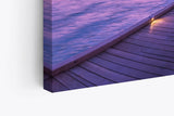 Paul Sinus Wandbild 120x80cm Malediven Meer Holzsteg Sonnenuntergang Bungalows