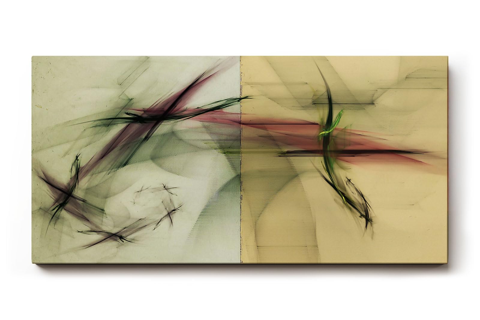Sinus Art Wandbild 120x80cm Die gespannte Linienführung verbindet dynamische Bewegung mit geometrischer Balance