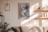 Paul Sinus Wandbild in 40x60cm Grey Impression Strukturiertes Wandmotiv in Grauund Weißtönen