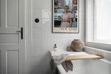 Paul Sinus Leinwandbild 40x60cm New York – Stadt, Nostalgie, Vintage, 50er Jahre, Metropole, Times Square, Mode, Eleganz, Großstadt, USA, Retro