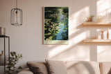 Paul Sinus Wandbild in 40x60cm Water Garden Seerosen und Wasserpflanzen im sonnigen Gartenteich