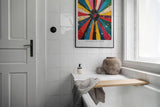 Paul Sinus Leinwandbild 80x120cm Explosion of Color dynamische Farbexplosion abstrakt modernes Design energiegeladen expressiv farbenfrohes Kunstwerk