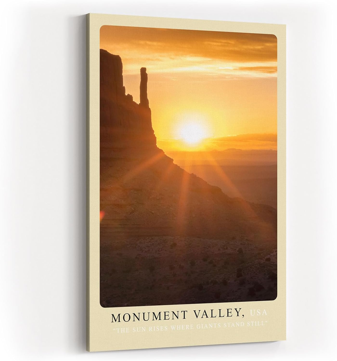 Paul Sinus Kunstdruck 40x60cm Monument Valley mit Sonnenaufgang über Felsformationen
