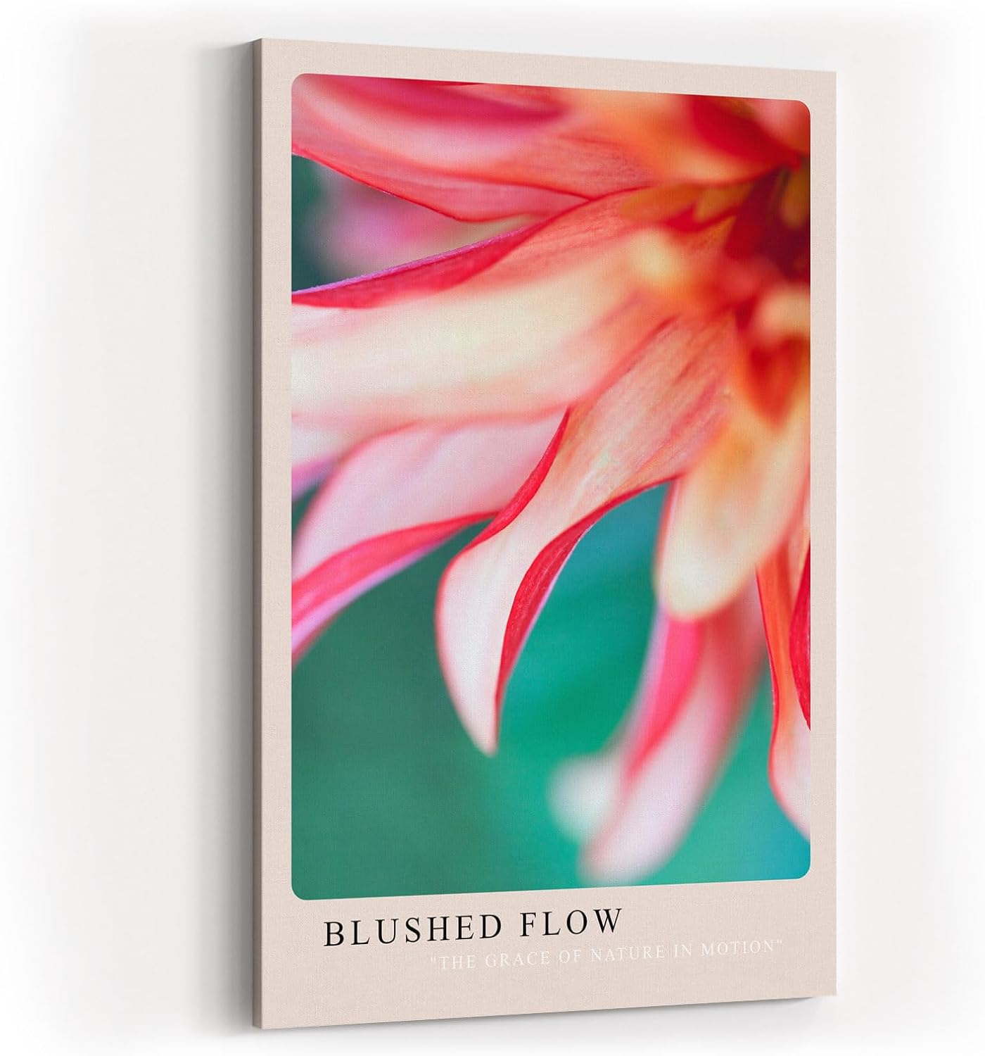 Paul Sinus Kunstdruck 40x60cm Blushed Flow mit weichen Blütenblättern in zarten Farbtönen