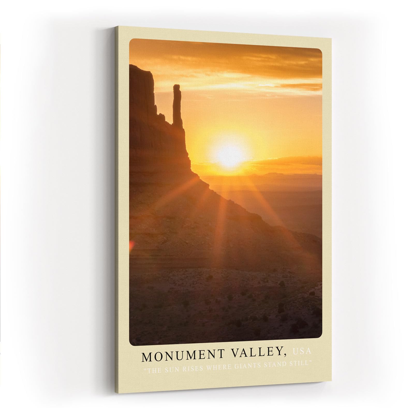 Paul Sinus Kunstdruck 40x60cm Monument Valley mit Sonnenaufgang über Felsformationen
