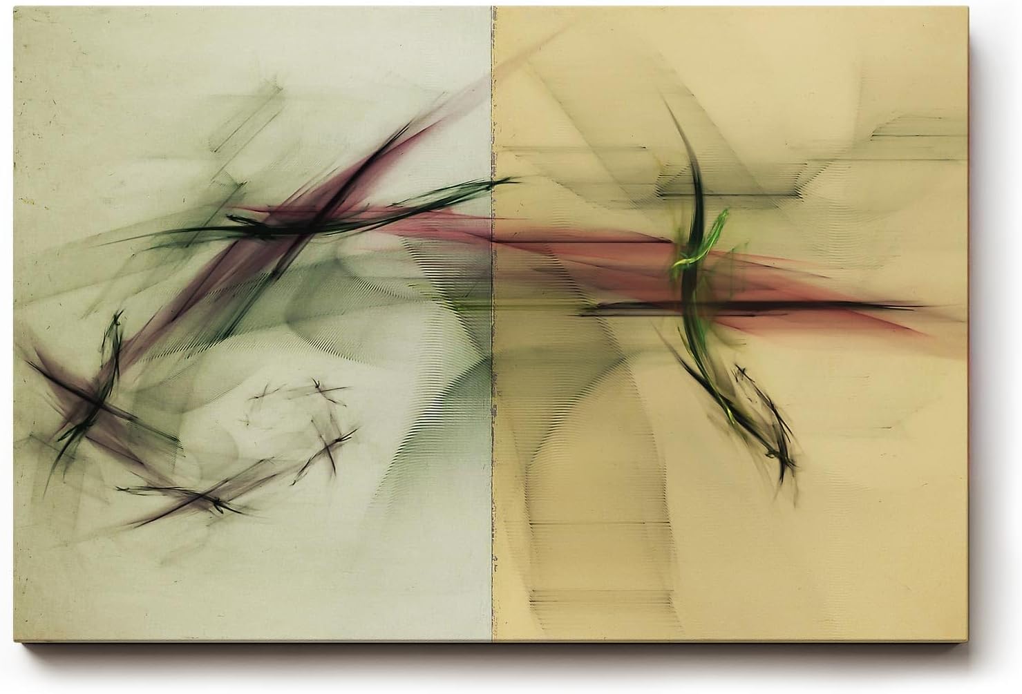 Sinus Art Wandbild 120x80cm Die gespannte Linienführung verbindet dynamische Bewegung mit geometrischer Balance