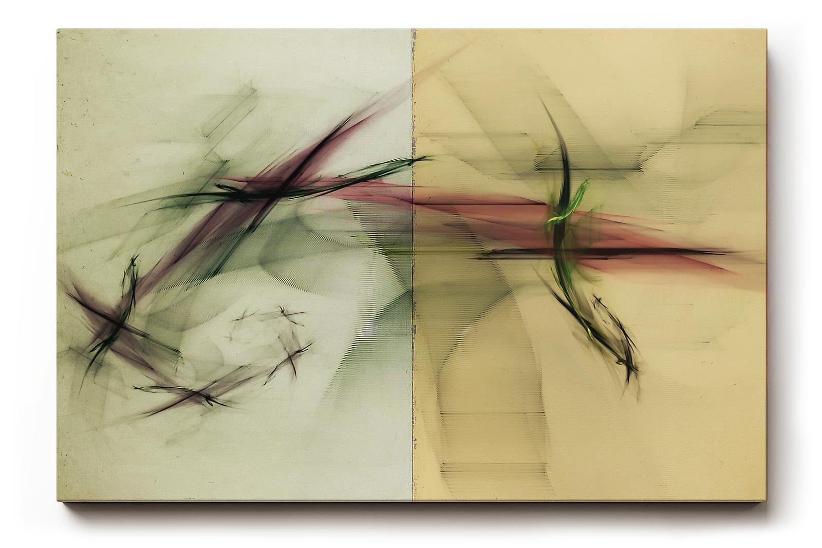 Sinus Art Wandbild 120x80cm Die gespannte Linienführung verbindet dynamische Bewegung mit geometrischer Balance