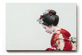 Sinus Art Wandbild 120x80cm Stilvolles Porträt einer Geisha – Ausdruck fernöstlicher Tradition und Anmut