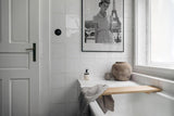 Paul Sinus Leinwandbild 60x90cm Französisches Mädchen in Paris – Vintage, Nostalgie, Fotografie, Schwarz-Weiß, Mode, 50er Jahre, Eleganz, Romantik