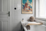 Paul Sinus Leinwandbild 40x60cm Leinwandbild Zermatt Luxus Eleganz Alpen Retro Stil glamouröse Ästhetik stilvolle Reise exklusive Kunst
