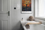 Paul Sinus Leinwandbild 80x120cm Baum des Lebens – Mystische Naturkunst mit floralen Elementen und lebendiger Farbexplosion
