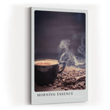 Paul Sinus Kunstdruck 40x60cm Morning Essence mit dampfender Kaffeetasse und Bohnen