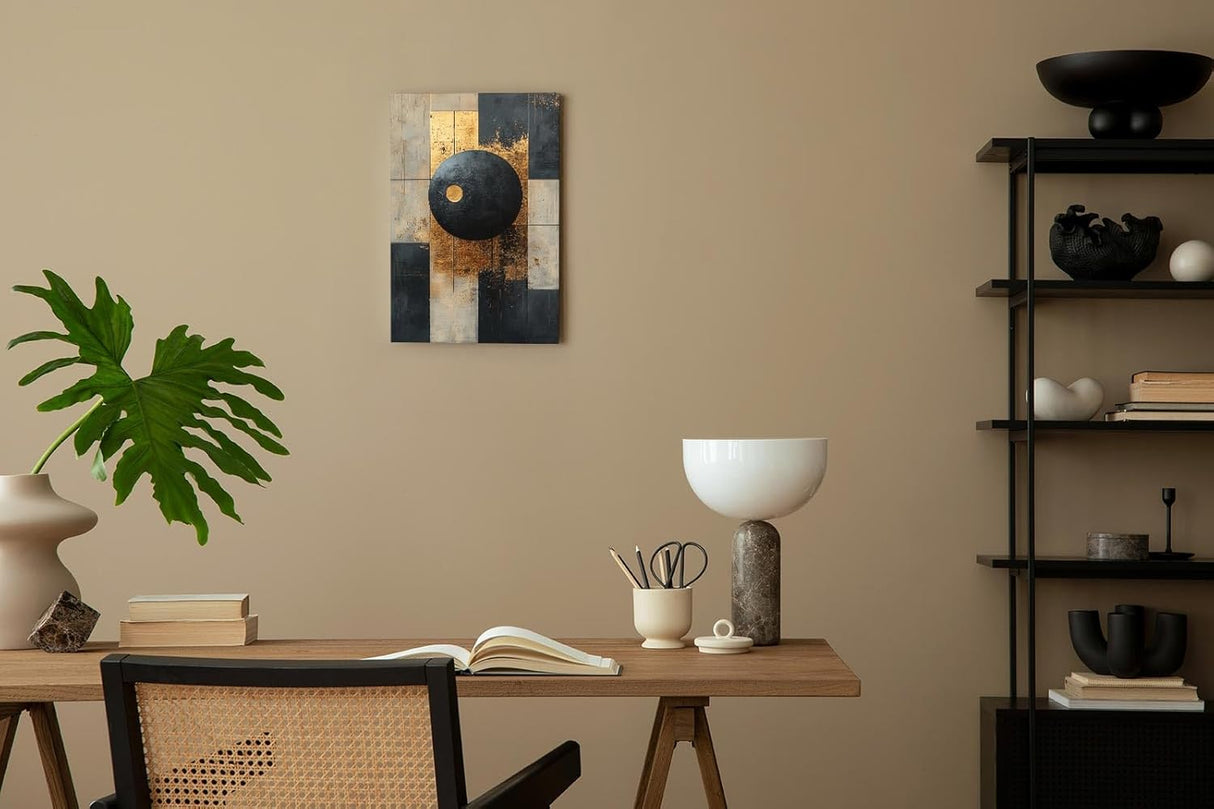 Paul Sinus 60x90cm Wandbild, Meisterwerk in Fokusgeometrie – Eleganz trifft auf perfekte Harmonie und Tiefe