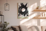 Paul Sinus Wandbild in 40x60cm The Impact – Ausdrucksstarke monochrome Kunst mit dynamischem Kreismotiv