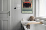 Paul Sinus Leinwandbild 80x120cm Orion Jetstream Leinwandbild futuristischer Sportwagen mit ikonischem Design in dramatischer Abendstimmung