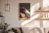 Paul Sinus Wandbild in 40x60cm Spectral Flow – minimalistisches Farbspiel in fließenden Kurven und schillernden Reflexionen für elegante Raumgestaltung