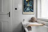 Paul Sinus Leinwandbild 60x90cm Paris Nachttraum Eiffelturm kunstvoll romantisch verträumt blau gold Lichter Stadt Zauber modern elegant