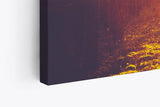 Paul Sinus Wandbild 120x80cm Sonnenuntergang Sonnenstrahl Wald Bäume Natur