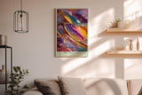 Paul Sinus Wandbild in 40x60cm The Liquid Prism – abstraktes Farbmotiv mit regenbogenfarbenem Glanz und fließender Struktur für moderne Raumgestaltung