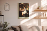 Paul Sinus Wandbild in 40x60cm The Girl in the Bar nostalgische Szene einer Frau an der Bar in Bilder Stil für stilvolle Raumgestaltung