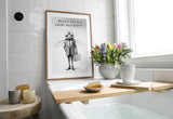 Paul Sinus Poster/Leinwandbild/Rahmenoption Lustiges Fliegenbild – Witzige Klo-Deko fürs Gäste-WC – Perfekt für Geschäftsmänner