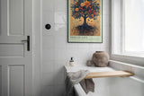 Paul Sinus Leinwandbild 40x60cm Tree of Life – Symbolhafte Naturkunst, detailreich verzweigter Baum mit blühenden Blüten, verwurzelte Kraft