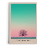 Paul Sinus Leinwandbild 80x120cm Dreamscape – Minimalismus, Natur, Farbverlauf, Ästhetik, Kunst, Träume, Harmonie, Balance, Landschaft, Meditativ, Ruhe