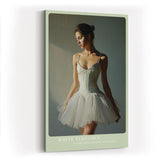 Paul Sinus Wandbild in 40x60cm White Elegance – stilvolles Ballettmotiv in klassischer Darstellung für zeitlose Raumgestaltung