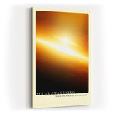 Paul Sinus Kunstdruck 40x60cm Solar Awakening mit leuchtendem Horizont in Gold und Orange