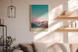 Paul Sinus Wandbild in 40x60cm Pastel Dunes mit sanft geschwungenen Dünen im goldenen Abendlicht für elegante Wandgestaltung