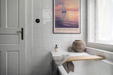 Paul Sinus Leinwandbild 40x60cm traumhafte Segelboot-Szene bei Sonnenuntergang mit sanften Gold- und Pastelltönen, beruhigende Wandkunst