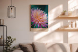 Paul Sinus Wandbild in 40x60cm Crown of Morning – leuchtendes Blütenporträt mit zarten Tautropfen in warmen Farbtönen für frische Wohnakzente