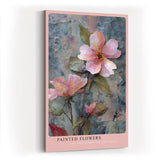 Paul Sinus Wandbild in 40x60cm Painted Flowers – kunstvolle Blütendarstellung in pastellfarbenem Relief-Stil