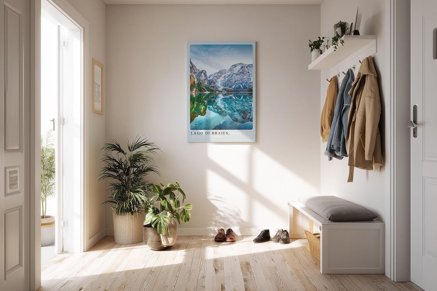 Paul Sinus Kunstdruck 40x60cm Lago di Braies Italien Dolomiten Bergsee Spiegelung Naturfotografie Alpen