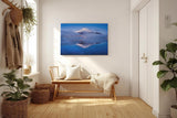 Sinus Art Wandbild 120x80cm Faszinierendes Bergmotiv mit spiegelnder Wasserfläche für meditative Raumwirkung