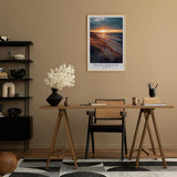 Paul Sinus Leinwandbild 40x60cm Ostsee-Romantik bei Sonnenuntergang – Malerische Dünenlandschaft mit Meeresblick und goldenem Licht