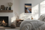 Paul Sinus Leinwandbild 60x90cm The Quiet Refuge Leinwandbild malerische Küstenlandschaft mit ruhigem Wasser und dramatischem Himmel