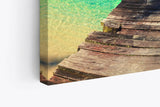 Paul Sinus Wandbild 120x80cm Südseeparadies Meer Thailand Holzsteg Sommer Horizont