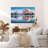 Paul Sinus Wandbild 120x80cm South Sister Berge USA Berggipfel See Natur Schneegipfel