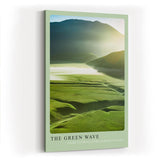 Paul Sinus Kunstdruck 40x60cm The Green Wave – Sanfte Landschaft in fließendem Licht