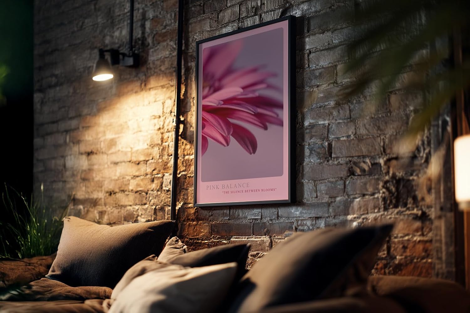 Paul Sinus Kunstdruck 40x60cm Pink Balance Makroaufnahme Blüte Blütenblätter Blume Rosa Detailfotografie