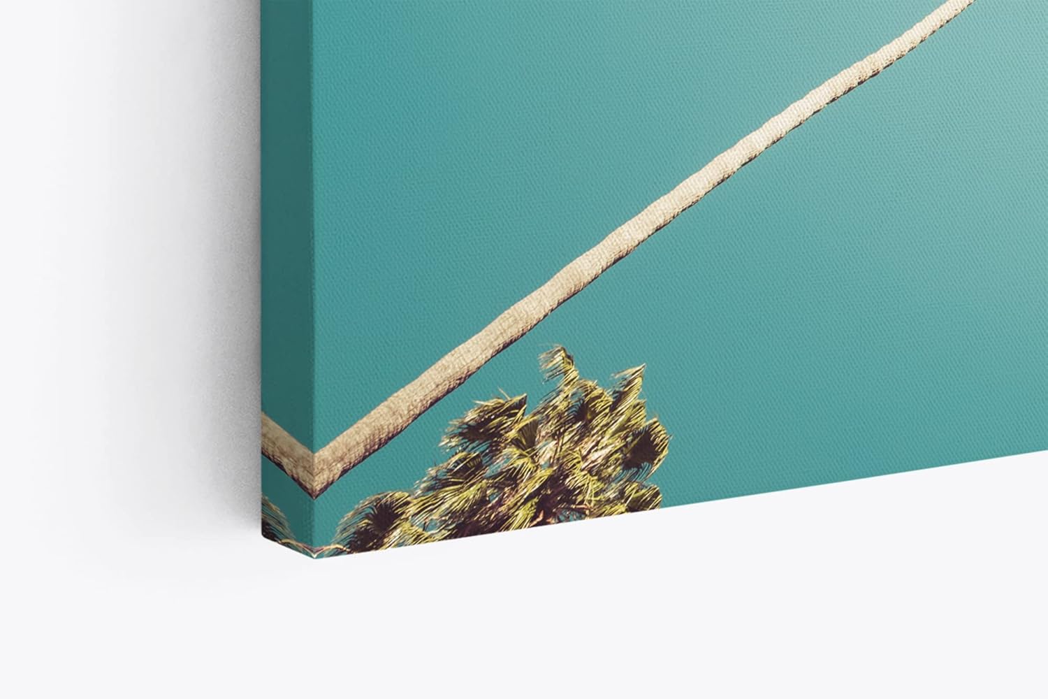 Wandbild 120x80cm Palmen Süden Sonnenschein Sommer Himmel Kunstvoll
