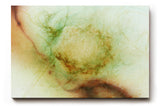 Sinus Art Wandbild 120x80cm Farbwolken in Naturtönen mit sanftem Zentrum und umgebenden Flächen