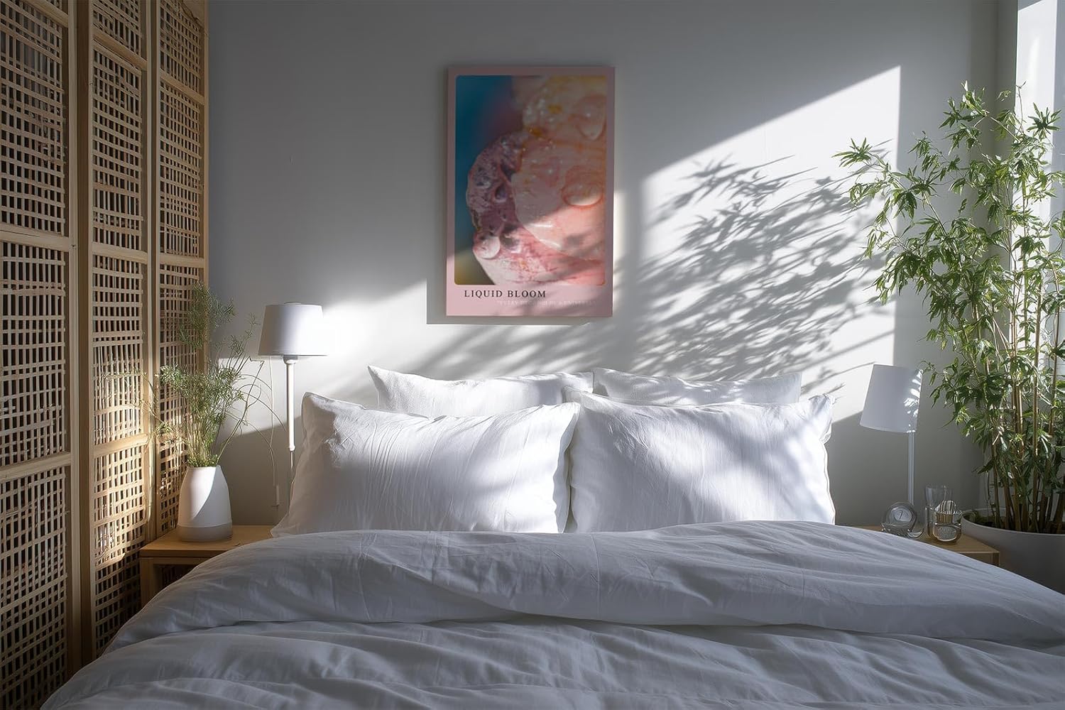 Paul Sinus Kunstdruck 40x60cm Liquid Bloom – Florale Nahaufnahme in Tropfenglanz und Pastell