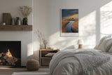 Paul Sinus Leinwandbild 80x120cm Isolation Serenity Leinwandbild einsame Hütte in einer weiten Landschaft friedliche Naturkomposition