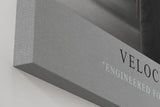 Paul Sinus Wandbild in 40x60cm Velocyte X – futuristisches Motorrad-Design in minimalistischer Perspektive mit markantem Rücklicht
